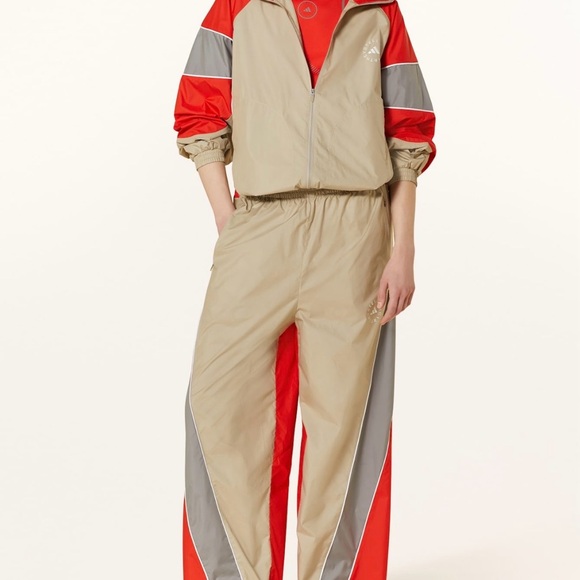 aSMC Beige Training Pants Adidas by Stella McCartney NWT. Size M. Wide leg Pants - Picture 6 of 6